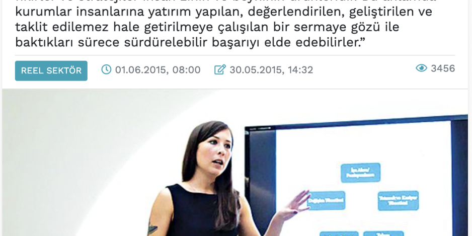 Şirketleri İnsan Kapitali Kurtarır